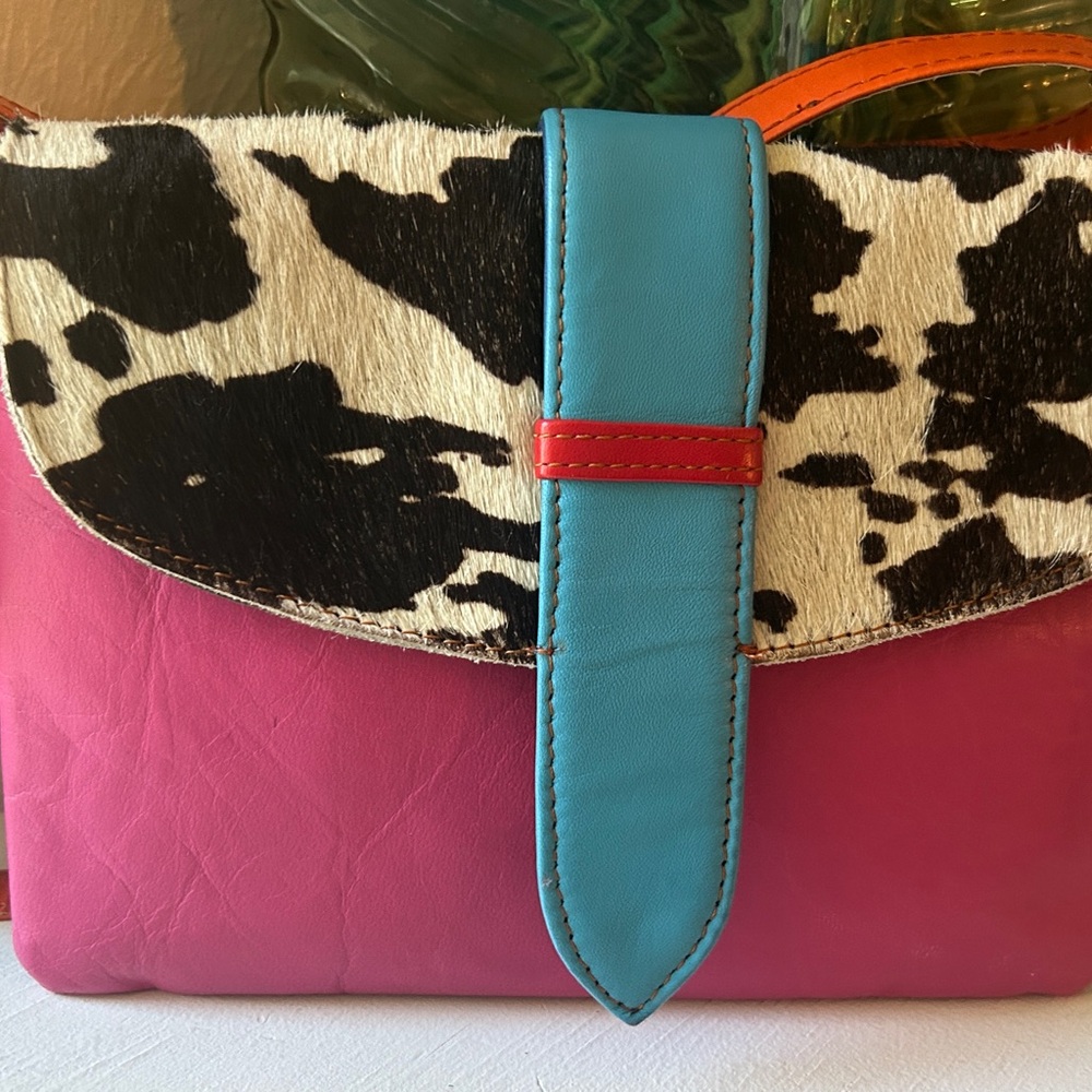 Vintage Country Western Leather Crossbody/ Clutch